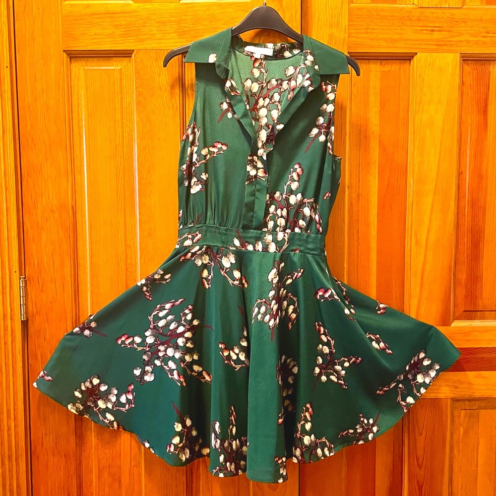 Jade cherry blossom fit-and-flare dress - Lavender Brown size S/4